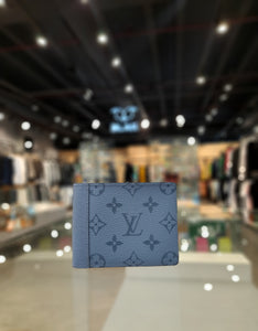 LOUIS VUITTON MULTIPLE WALLET MONOGRAM DENIM BLUE