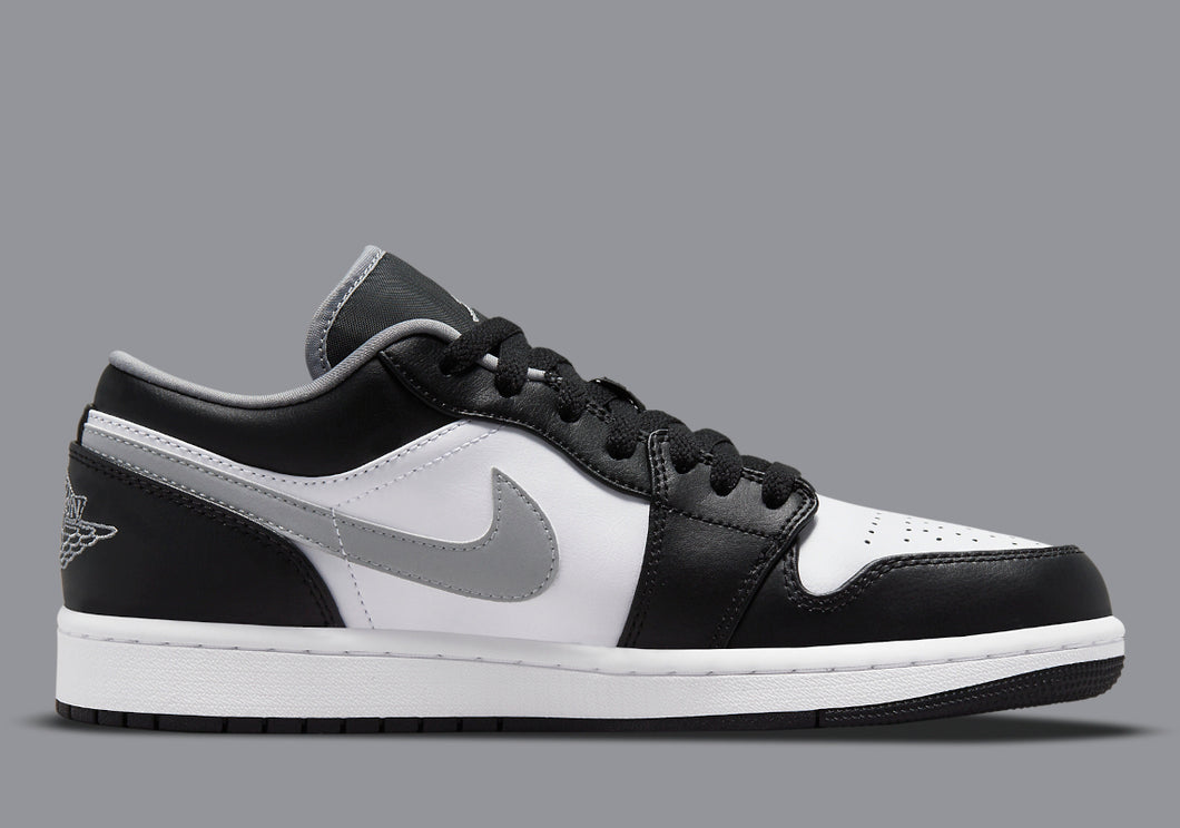 JORDAN 1 LOW BLACK WHITE GREY (GS)