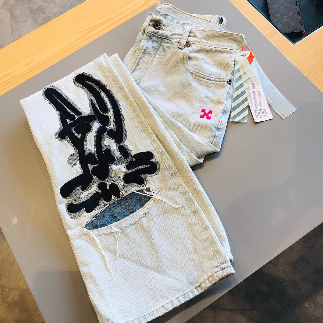 OFF WHITE MAN  EV LOW FIT JEANS