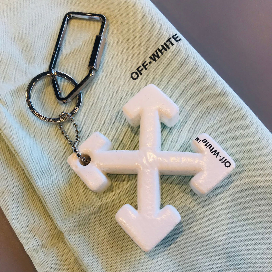 OFF WHITE KEYCHAIN WHITE