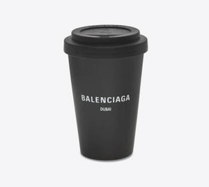 BALENCIAGA CITIES DUBAI COFFE CUP IN BLACK