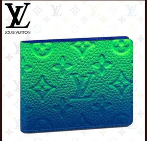 LOUIS VUITTON WALLET MONOGRAM SS22 GREEN BLUE