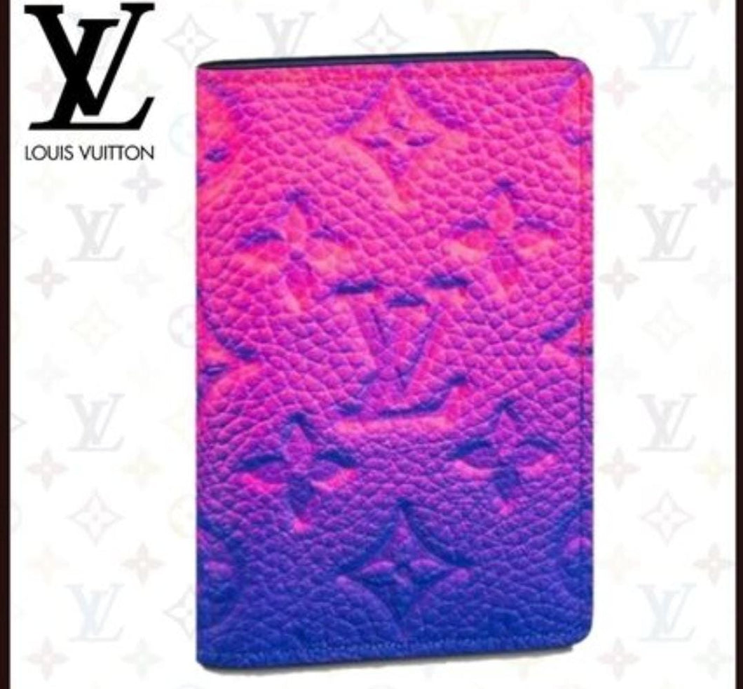 LOUIS VUITTON POCKET ORGANIZER MONOGRAM SS22 PINK PURPLE BLUE