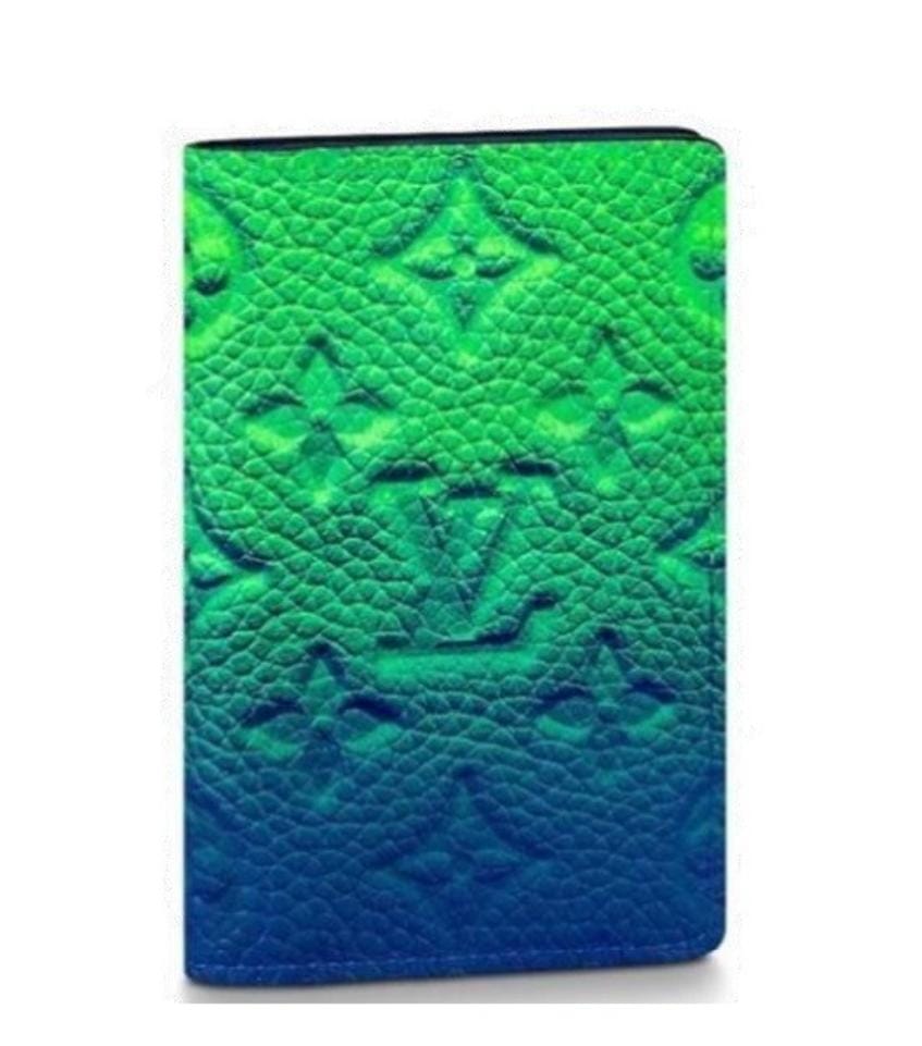 LOUIS VUITTON POCKET ORGANIZER MONOGRAM SS22 GREEN BLUE