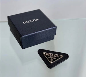 Prada Classic triangle Brooch Pin