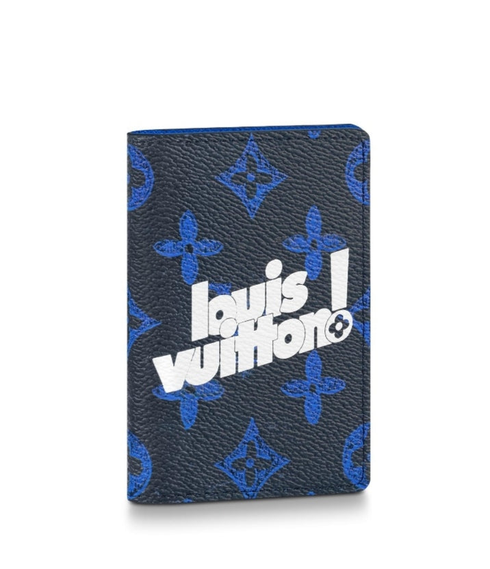 Louis Vuitton Pocket Organizer Monogram Blue