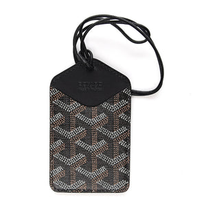 Goyard Luggage Tag black brown