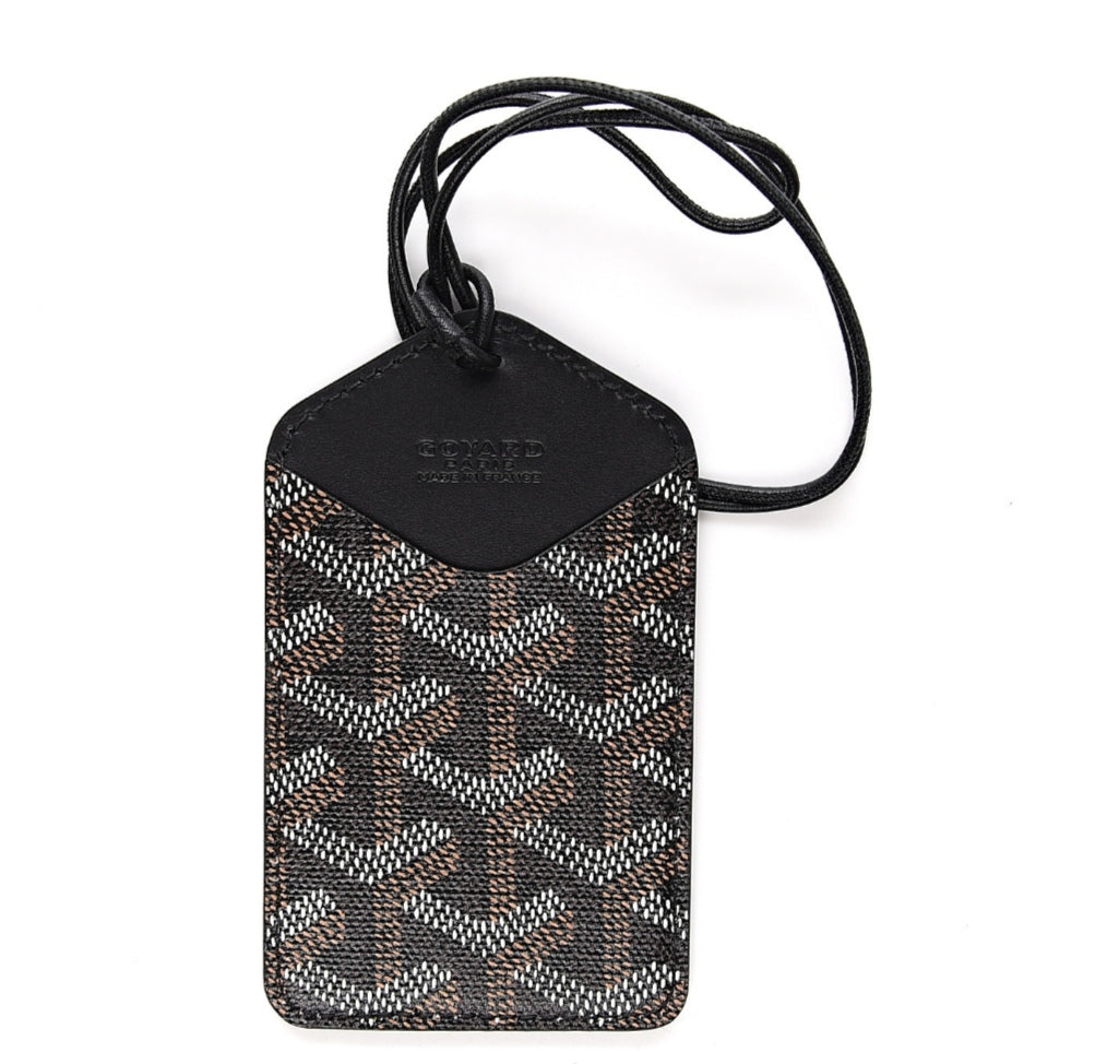 Goyard Luggage Tag black brown