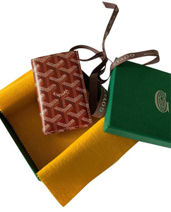 GOYARD Saint Pierre CARD Holder Goyardine Red