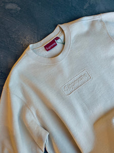 SUPREME CUTOUT CREWNECK BEIGE