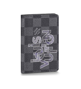 LOUIS VUITTON POCKET ORGANIZER DAMIER GRAFFITI IN GREY