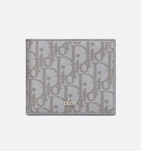 Load image into Gallery viewer, DIOR OBLIQUE GALAXY LEATHER BI-FOLD WALLET OFF WHITE
