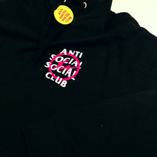 Load image into Gallery viewer, ASSC HOODIE PINK Fragments BLK
