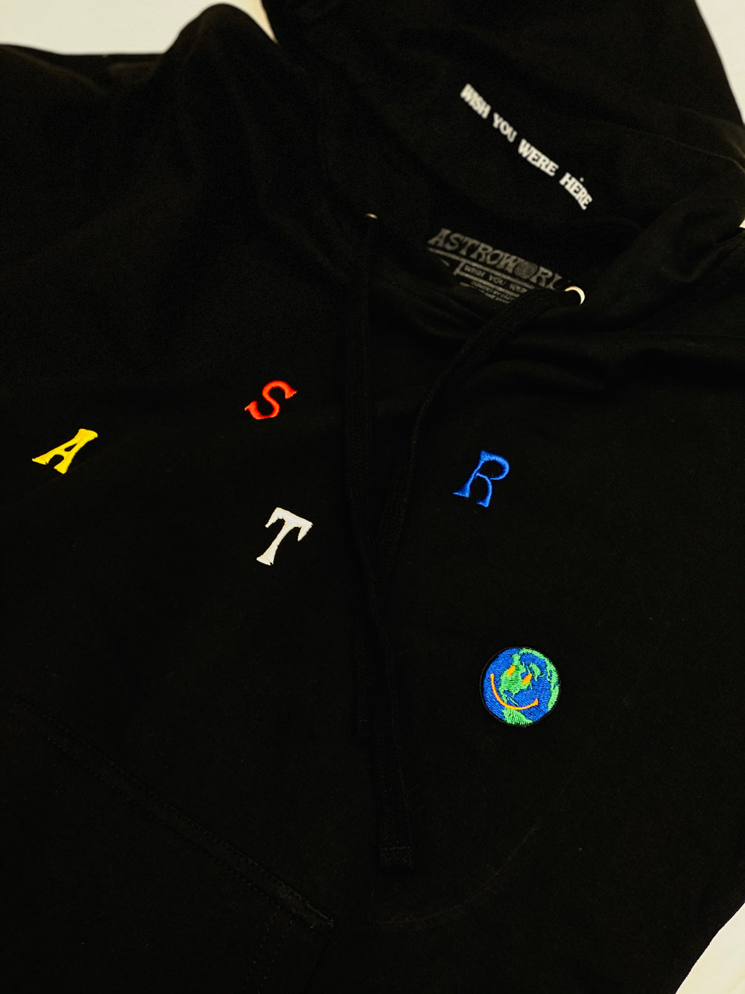 ASTRO WORLD HOODIE BLK LOGO