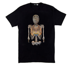 GOF GLOWING MASK CRYSTAL TEE BLACK