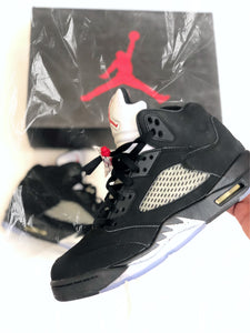 JORDAN 5 BLACK METALLIC