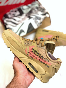 OFF WHITE X NIKE AIRMAX 90 DESERT ORE