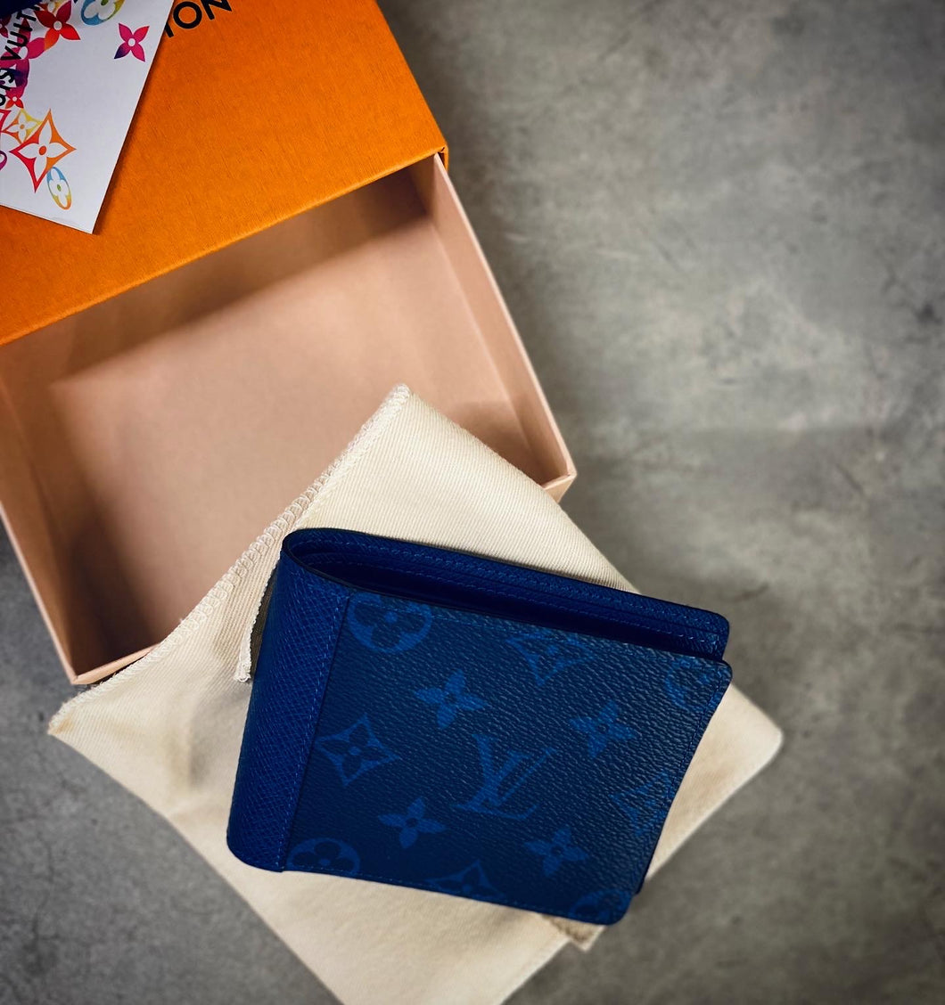 LOUIS VUITTON MULTIPLE WALLET BLUE