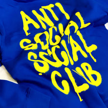 Load image into Gallery viewer, ASSC HOODIE SPRAY LOGO BLUE
