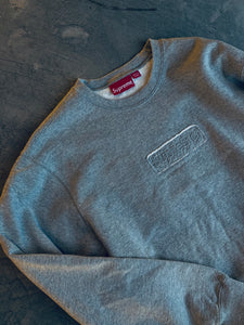 SUPREME CUTOUT SWEATER GREY