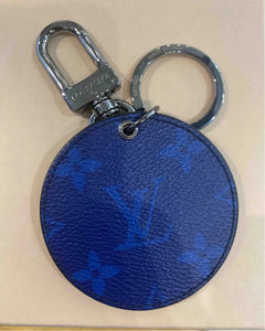 LOUIS VUITTON KEYRING MONOGRAM BLUE