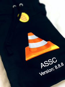 ASSC HOODIE ORANGE LOGO