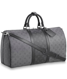 LOUIS VUITTON KEEPALL 50 REVERSE MONOGRAM Grey