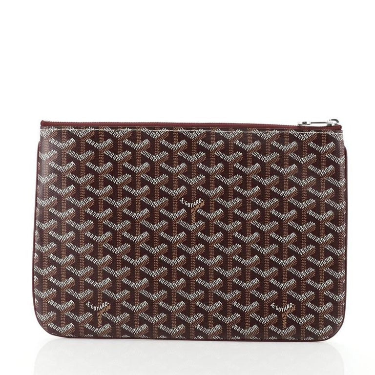 GOYARD SENAT POUCH MM Burgundy