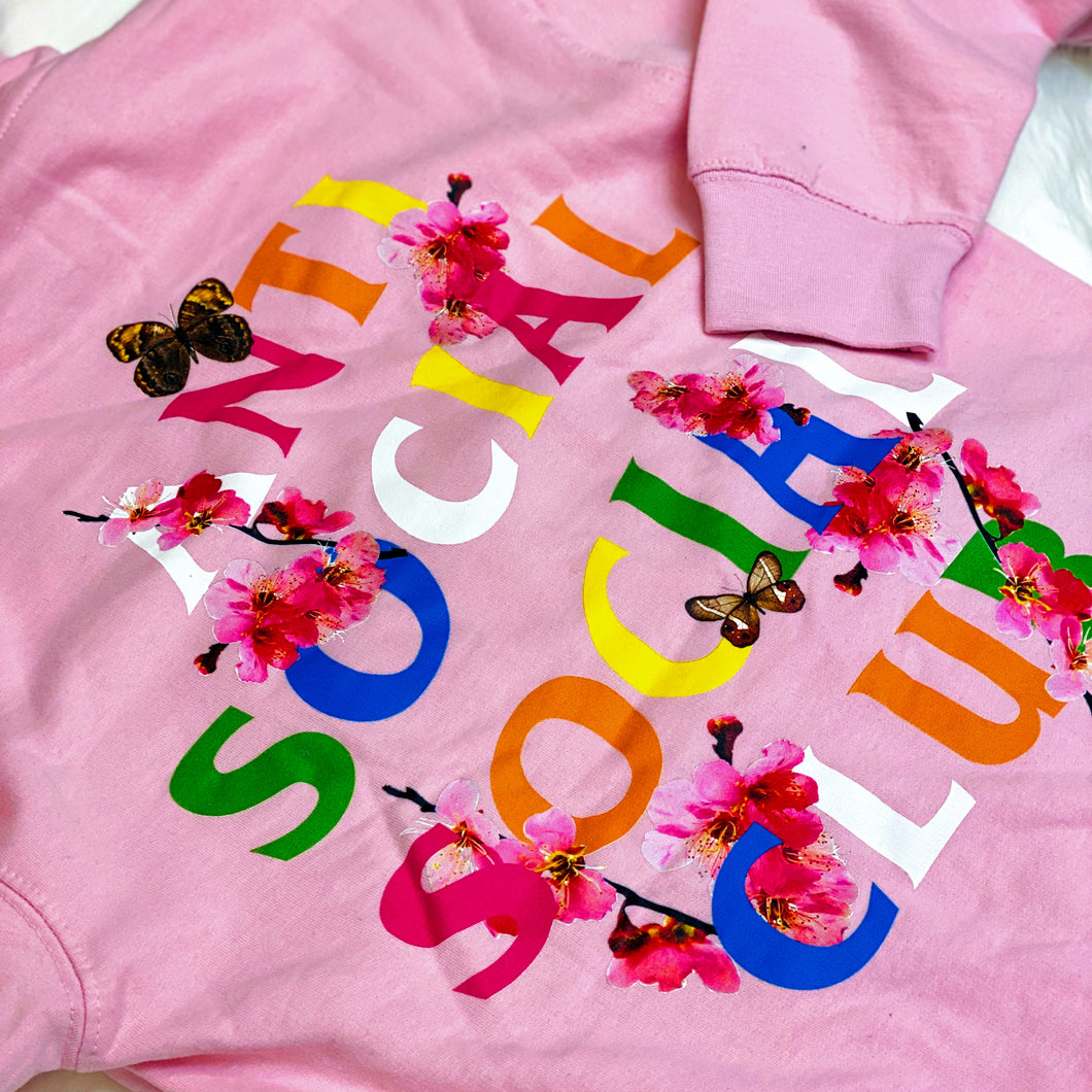 ASSC HOODIE PINK MULTICOLOR LOGO