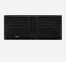 Load image into Gallery viewer, DIOR OBLIQUE GALAXY LEATHER BI-FOLD WALLET BLACK
