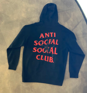 ASSC Red back print Spider hoodie