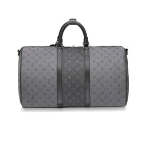 LOUIS VUITTON KEEPALL 50 REVERSE MONOGRAM Grey