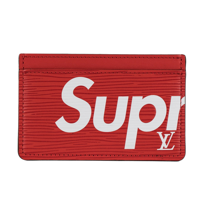 SUPREME X LOUIS VUITTON CARDHOLDER RED