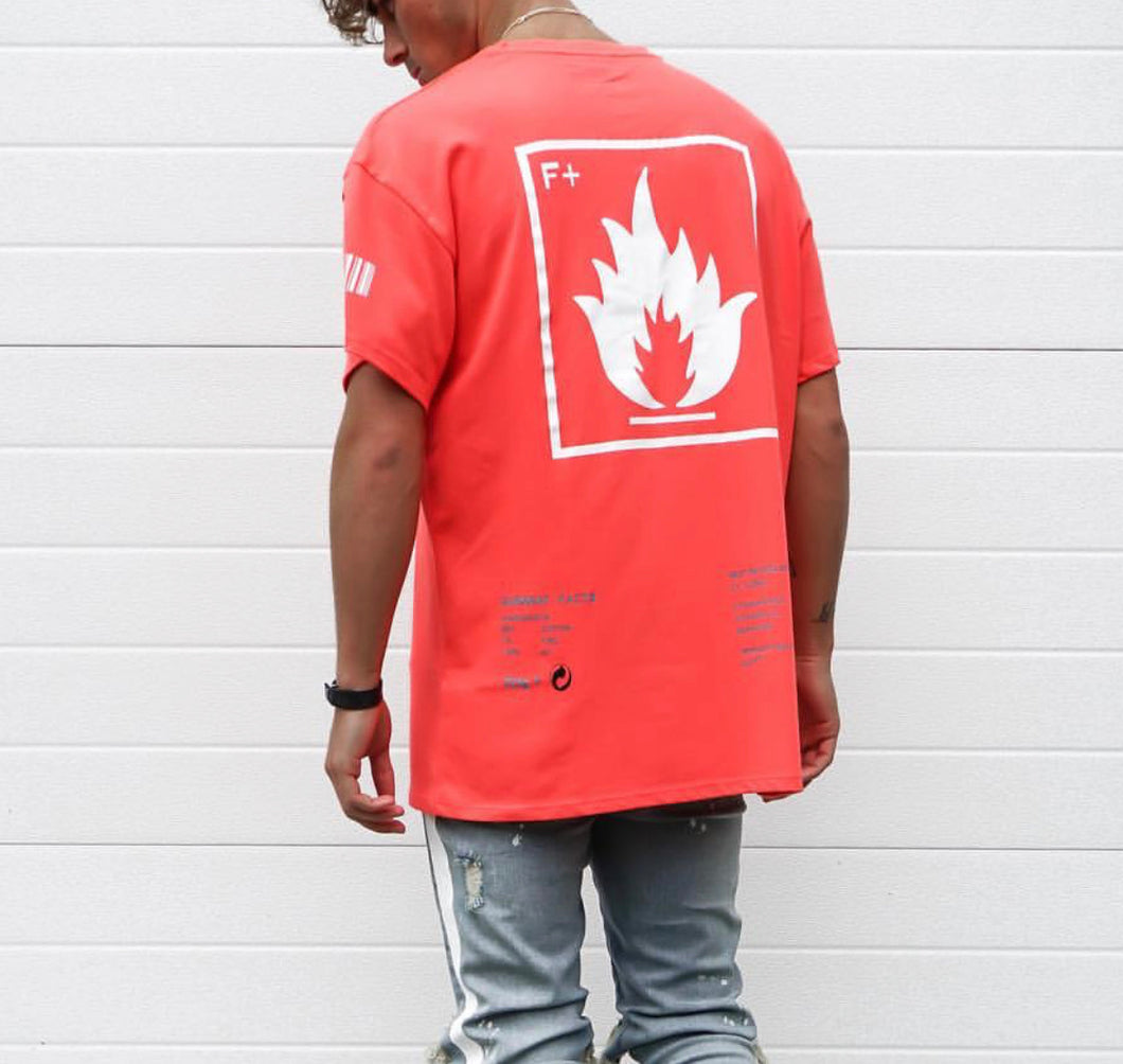 JF EXTREMELY FLAMMABLE TEE