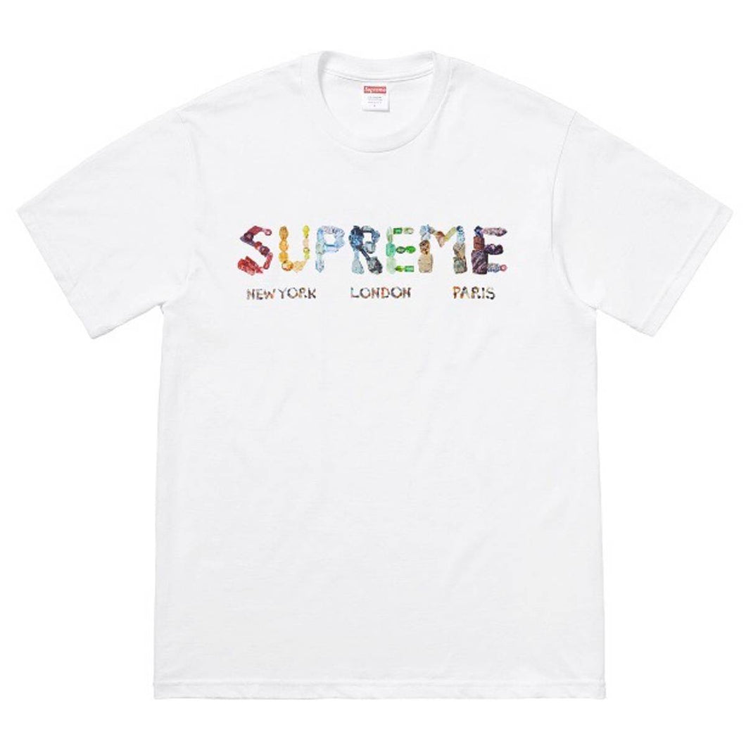 SUPREME ROCKS TEE WHITE