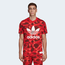 Load image into Gallery viewer, BAPE X ADIDAS TEE RED
