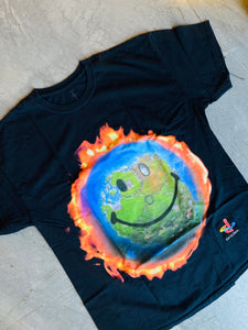 TRAVIS SCOTT WORLD TEE BLACK