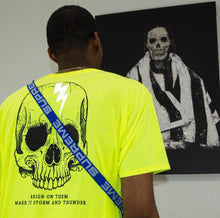 Load image into Gallery viewer, GOF REFLECTIVE SKULL TEE NEON
