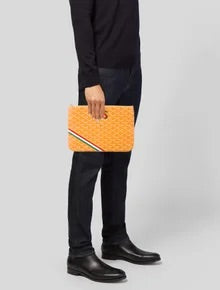 GOYARD SENAT POUCH MM YELLOW