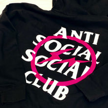 Load image into Gallery viewer, ASSC HOODIE PINK Fragments BLK
