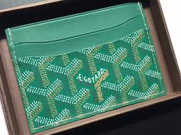 GOYARD CARDHOLDER GREEN